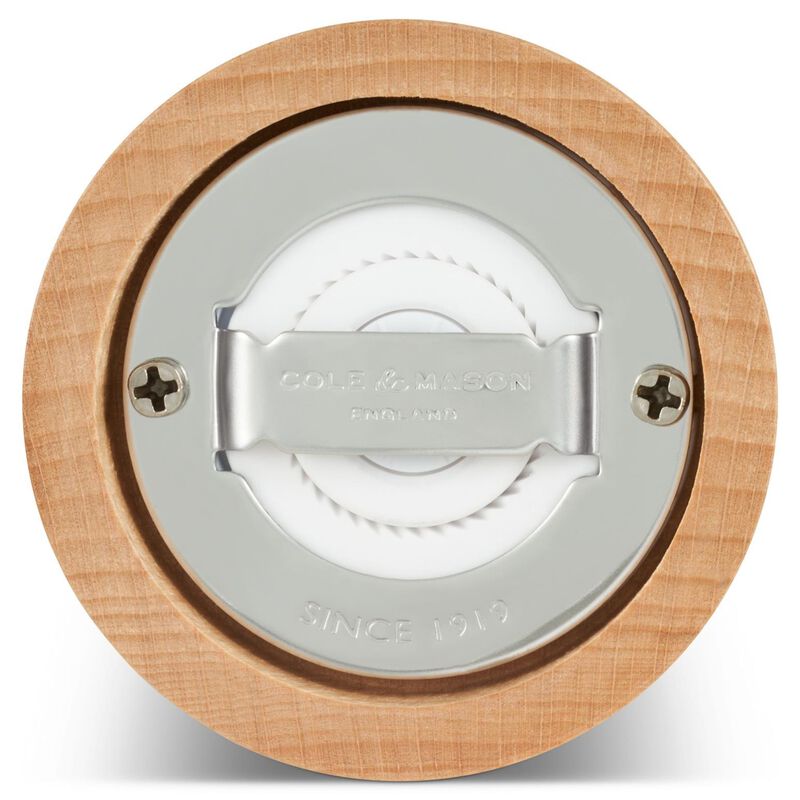 Cole & Mason Hoxton Natural Beech Salt Mill 104mm image number 1